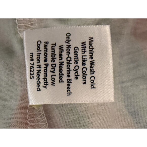 Coral Bay Long Sleeve Multicolor Beach Scene Scoop Neck Sz M - Picture 7 of 7